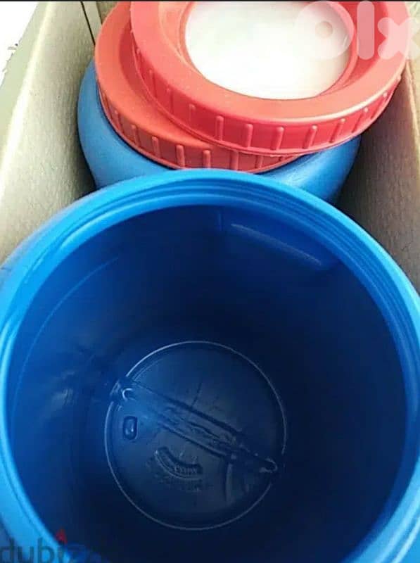 Two plastic jars 5/10L- Not Negotiable 1