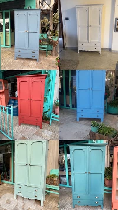 wardrobe with shelves