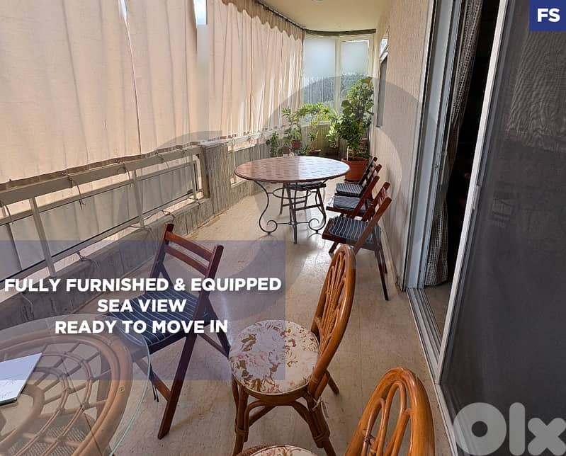 Fully furnished,equipped, Sea view, kfaryassine/كفارياسين REF#FS130075 0