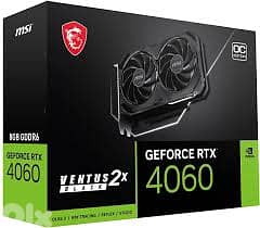 MSI GeForce RTX 4060 Ventus 2X 8GB OC