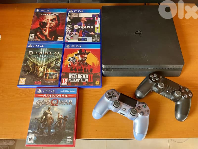 PS4 Slim 1TB SSD with 5 Games 1