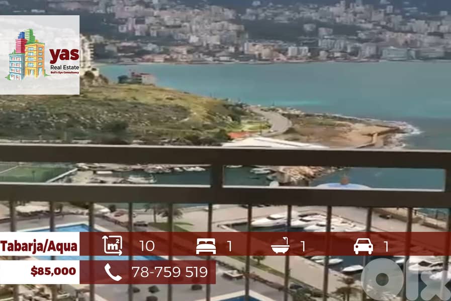 Tabarja/Aqua 10m2 | Sea View | Excellent Condition | Yacht Parking |SD 0