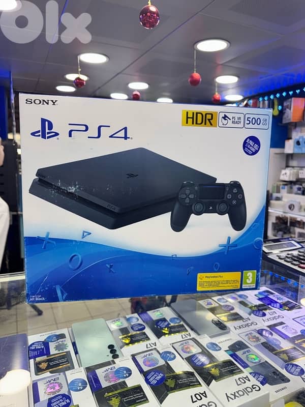ps4 slim 500gb new not open seald one year warranty 0