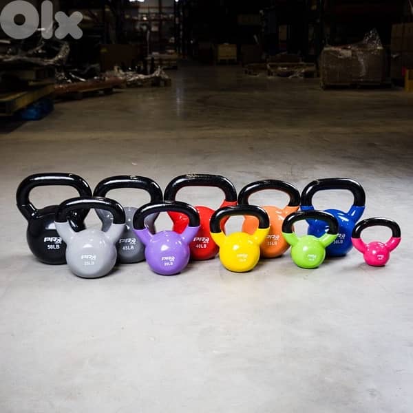 Colored kettle bell new lkilo b 2.5$ 0