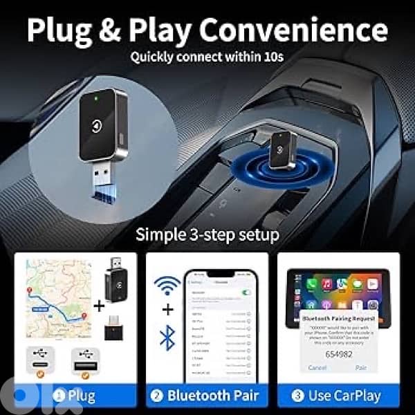 Wireless CarPlay & Android Auto Adapter 0
