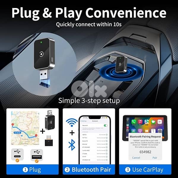 Wireless CarPlay & Android Auto Adapter 2