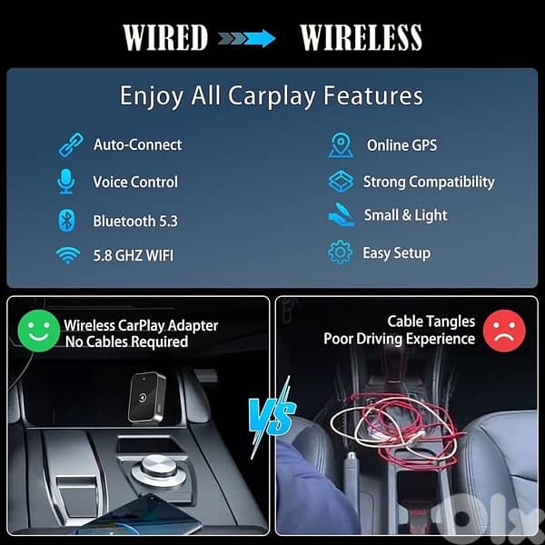 Wireless CarPlay & Android Auto Adapter 3