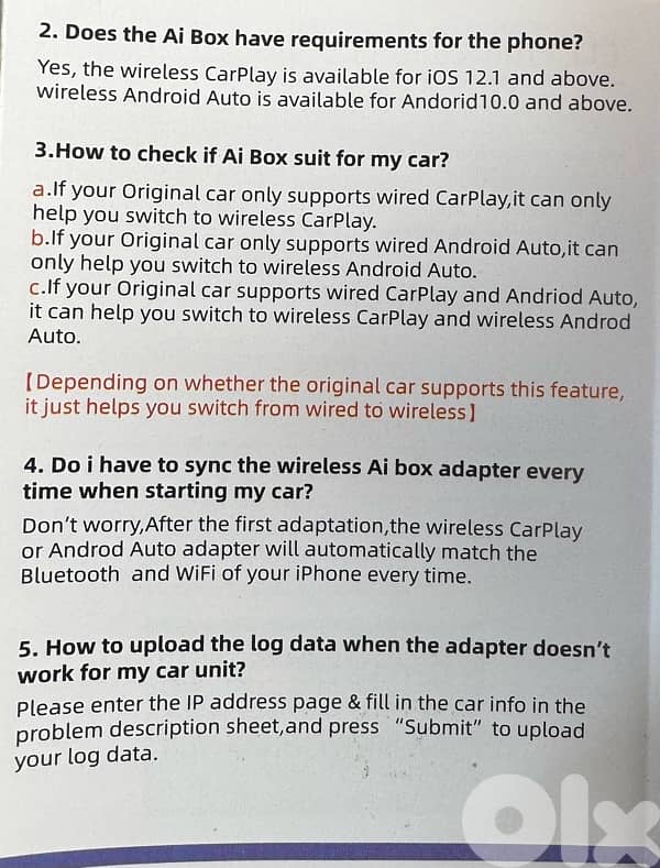 Wireless CarPlay & Android Auto Adapter 6