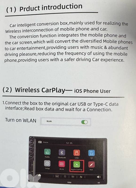 Wireless CarPlay & Android Auto Adapter 12