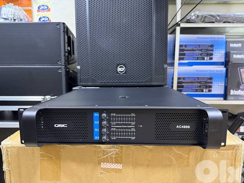 POWER 4 CHANNEL QSC AC4800 NEW 0