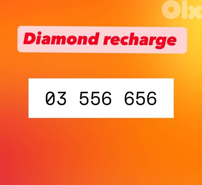Diamond recharge 03/556656 “ very special price “ 0