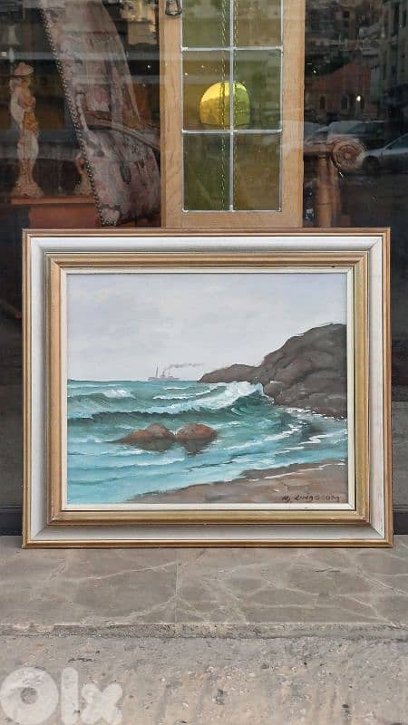 لوحة رسم زيتي اوروبية 1