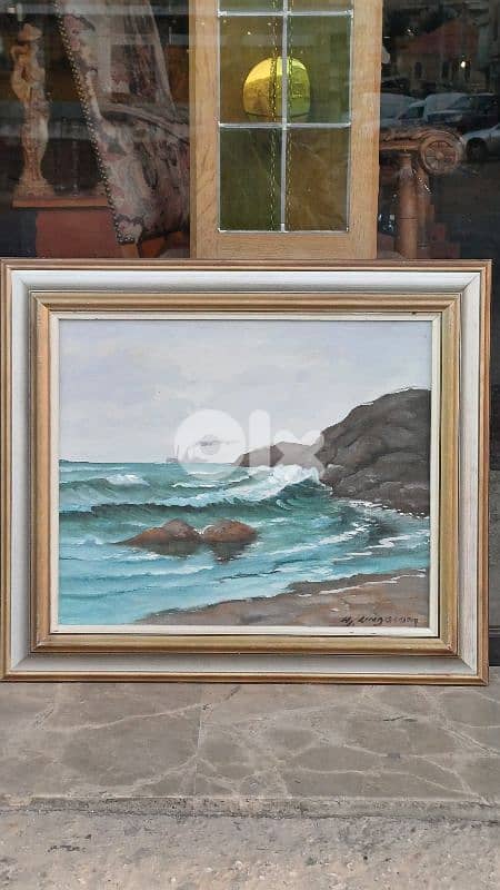 لوحة رسم زيتي اوروبية 2