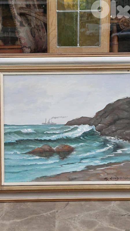 لوحة رسم زيتي اوروبية 6