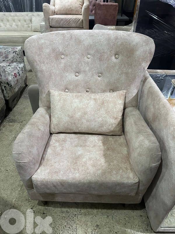 طقم كنبايات شغل توصاية خشب بوندي اسفنج إكسترا قماش نبك تركي كتير مرتب 5