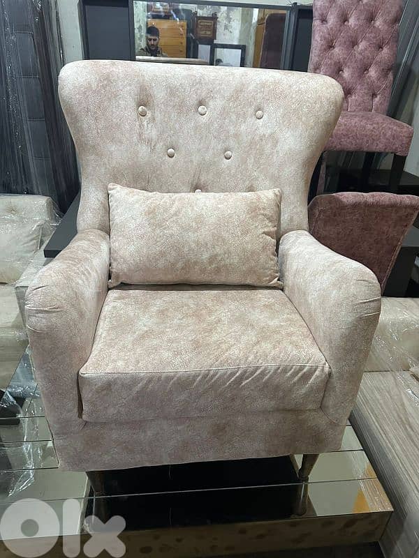 طقم كنبايات شغل توصاية خشب بوندي اسفنج إكسترا قماش نبك تركي كتير مرتب 6