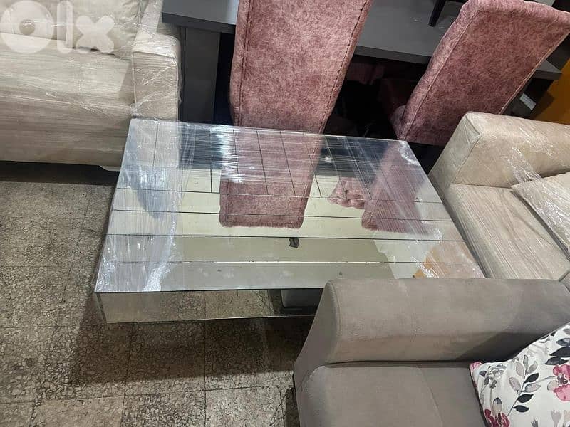 طقم كنبايات شغل توصاية خشب بوندي اسفنج إكسترا قماش نبك تركي كتير مرتب 7