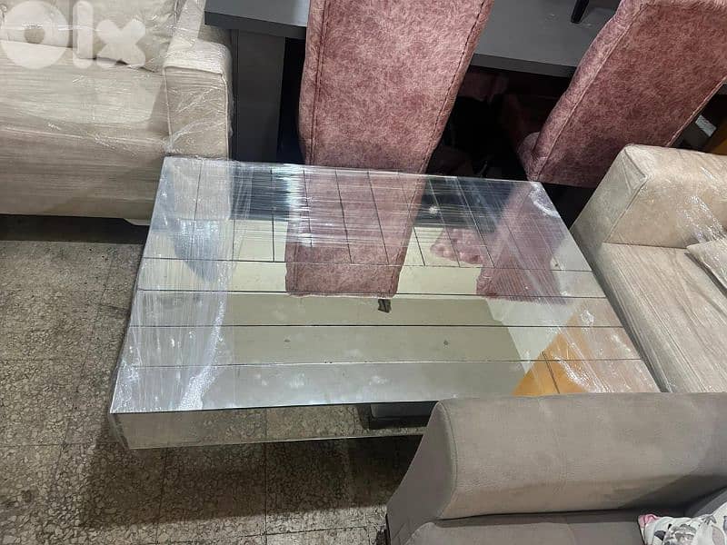 طقم كنبايات شغل توصاية خشب بوندي اسفنج إكسترا قماش نبك تركي كتير مرتب 9