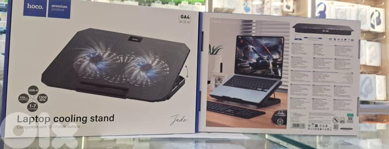 HOCO LAPTOP COOLING STAND COMPATIBLE WITH 12-17 INCH LAPTOPS GA4 10$