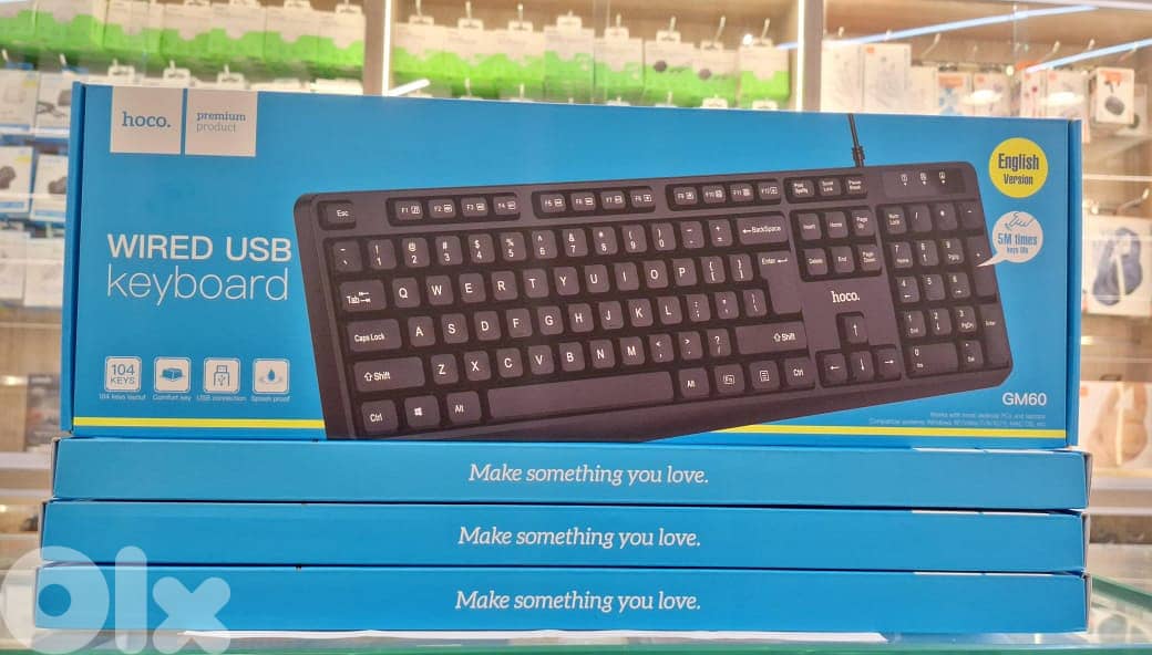 HOCO WIRED USB KEYBOARD ENGLISH VERSION GM60 8$ 0