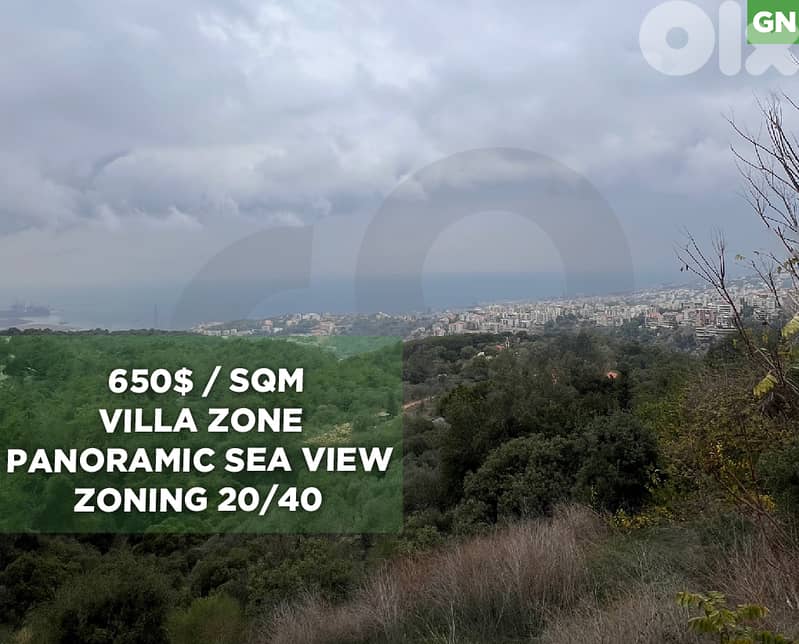 Unobstructed Panoramic Sea View,Roumieh Al Dayaa/رومية  REF#GN130116 0