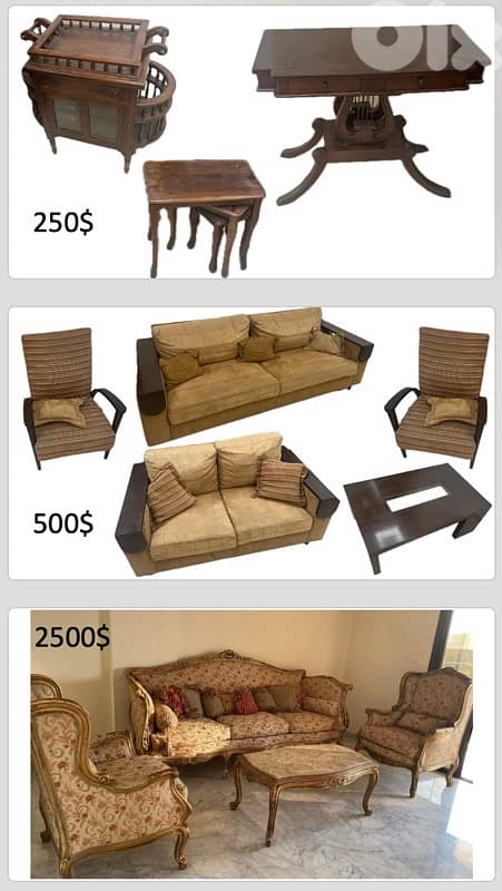 Clearing out some furniture in good condition — moving to a new house. 0