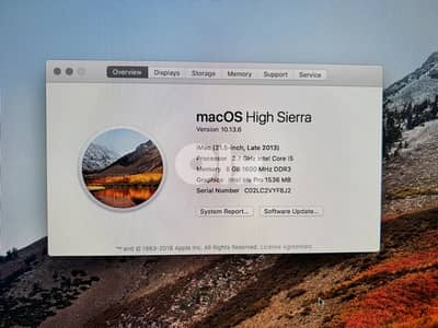 Apple iMac (21.5-inch, Late 2013)