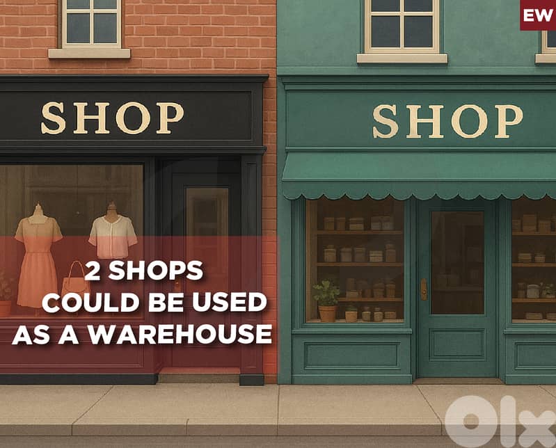 2 SHOPS- COULD BE USED AS A WAREHOUSE- ADONIS  REF#EW130123 0