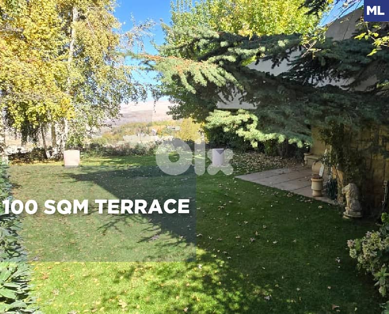 100 sqm terrace, open panoramic view, faqra club /فقراREF#ML130125 0