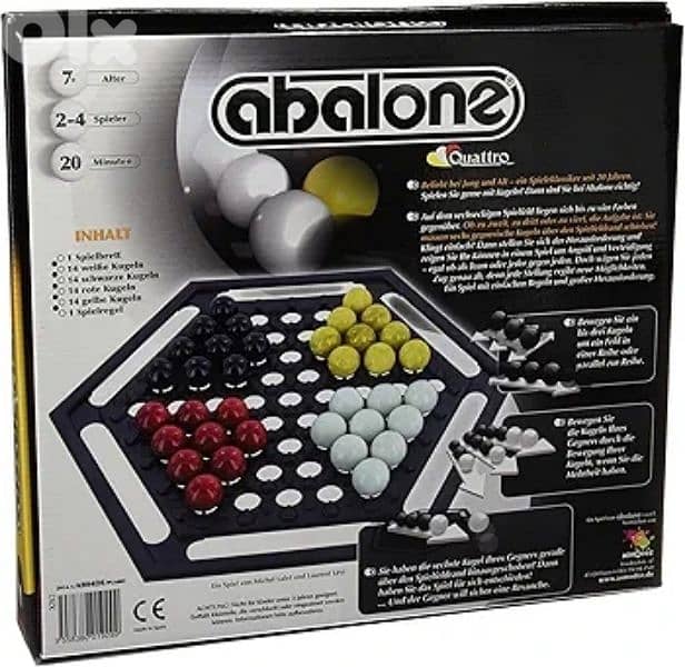 abalone quatro board game (missed 1 ball) 1