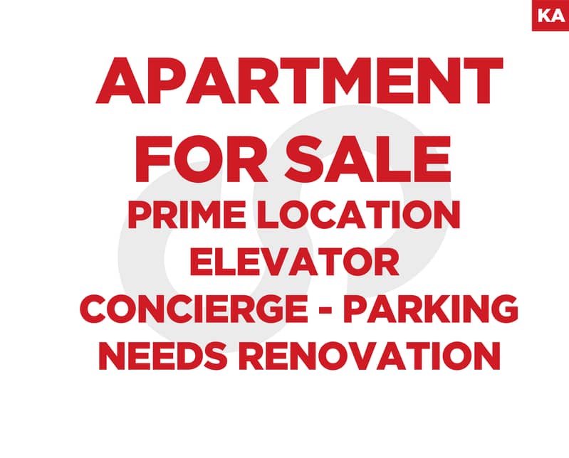 Huge 4 bedrooms Apartment -parking in Burj abi haidar ! REF#KA130136 0