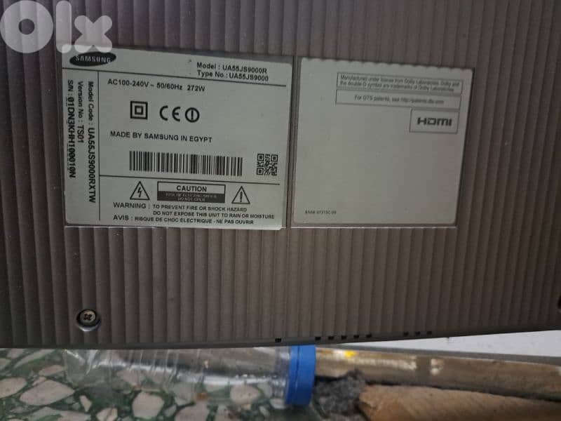 سامسونغ 55 أنش الشاشة رايحة الباقي كل شي شغال 1