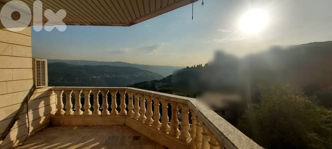 OPEN VIEW APARTMENT FOR SALE IN BROUMANA PRIME 3 BEDS, (BR-369)