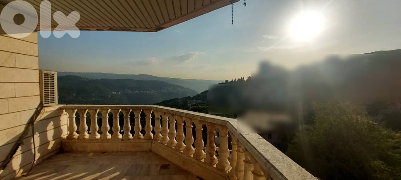 OPEN VIEW APARTMENT FOR SALE IN BROUMANA PRIME 3 BEDS, (BR-369) 0