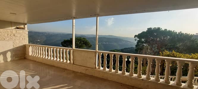 3 MASTER BEDROOMS APARTMENT FOR SALE IN BROUMANA + TERRACE, (BR-370)