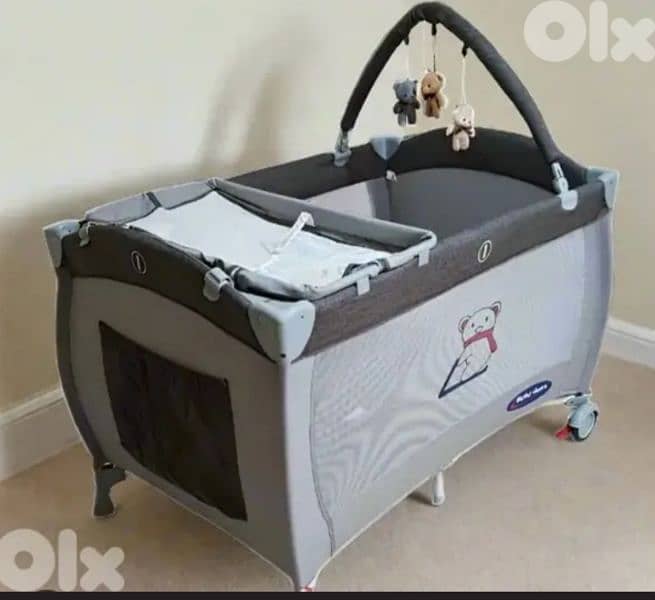 bebe doux baby crib used +mattress +mattress cover (park) 0