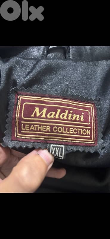 Maldini real leather coat XXL 1