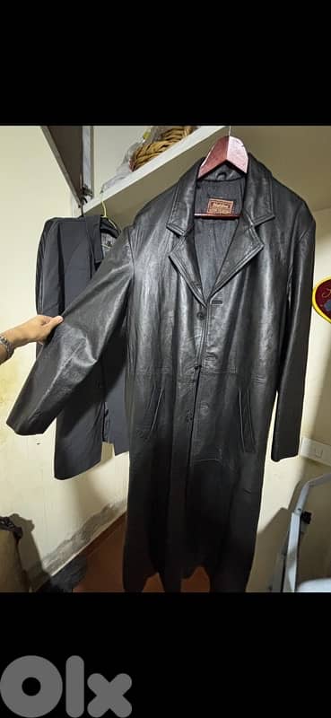 Maldini real leather coat XXL 2