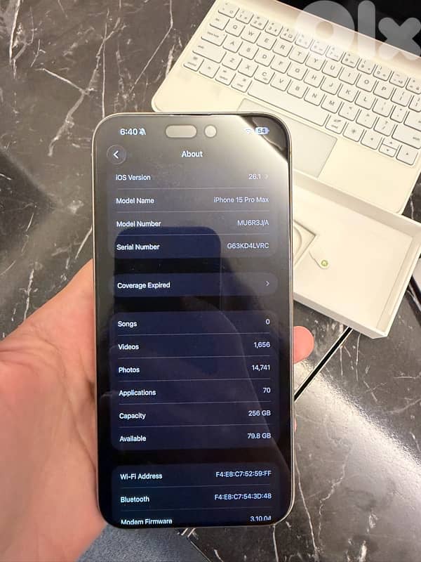 iPhone 15 Pro Max like new 256 GB 5