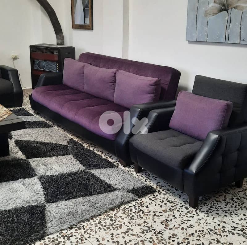 طقم كنبات  + طاولة – بحالة ممتازة 4