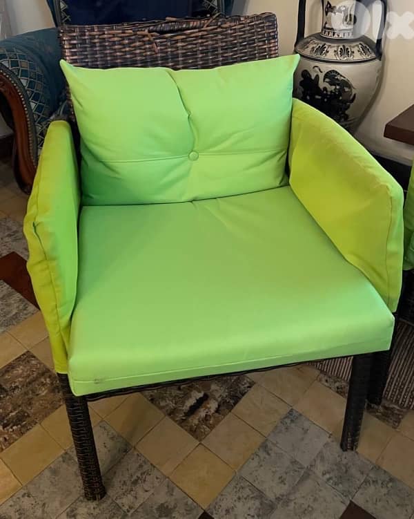 bamboo couch with table 1