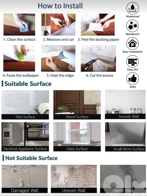 Elegent white wall paper 3