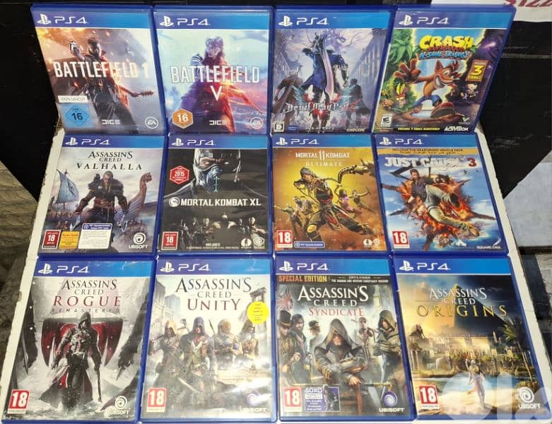 Ps4, Ps3 and Ps2 games. Xbox one/360, ps2,ps3,ps4 consoles 7
