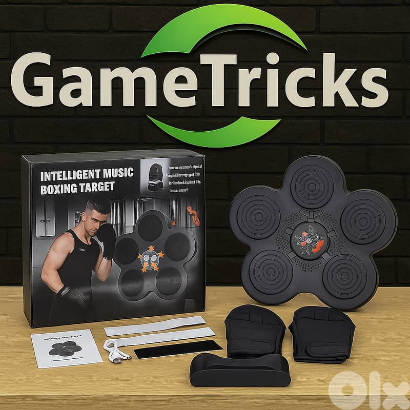 Wall Mounted Music Boxing Machine Punching Pad LED Lighted Training El 0