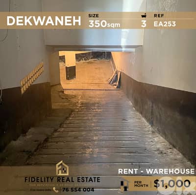 Warehouse for rent in Dekwaneh EA253 مستودع للإيجار في الدكوانة
