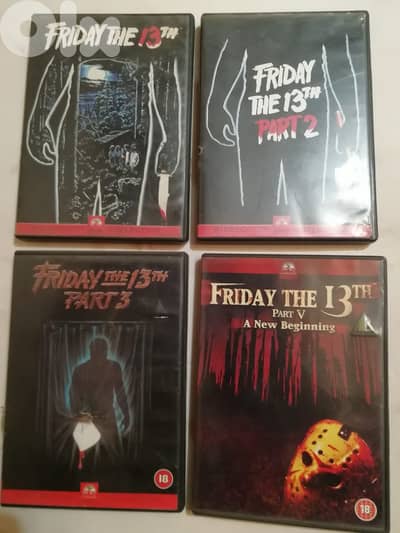8 friday the 13th movies on original DVDs