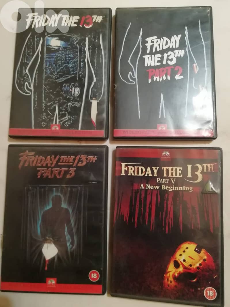 8 friday the 13th movies on original DVDs 0