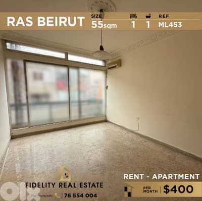 Apartment for rent in Ras Beirut ML453 شقة  للإيجار في رأس بيروت