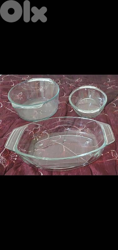 1 PYREX and 2 others very good condition all 25$ bi ashrafiye 03723895 9