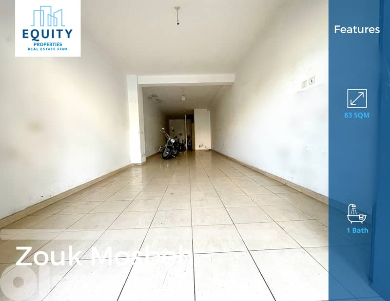83 SQM Garage For Rent In Zouk Mosbeh Great Location #RK174725 0